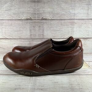 Kuru Men Size 10 Wide Brown Slip On Casual Comfort Walk Shoes 101907E